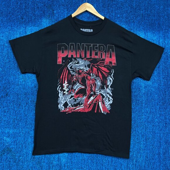 Pantera Devil Cowboys From Hell Art Thrash Metal Band Tee L - Picture 1 of 4